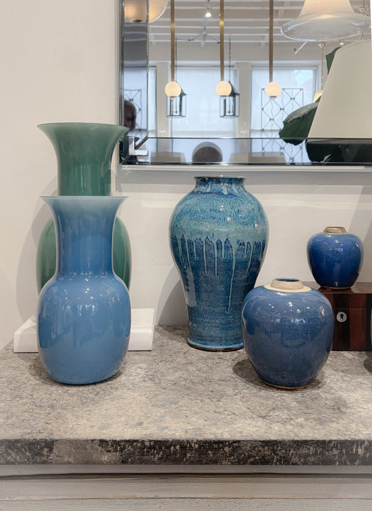 Blue Murano Glass Vase