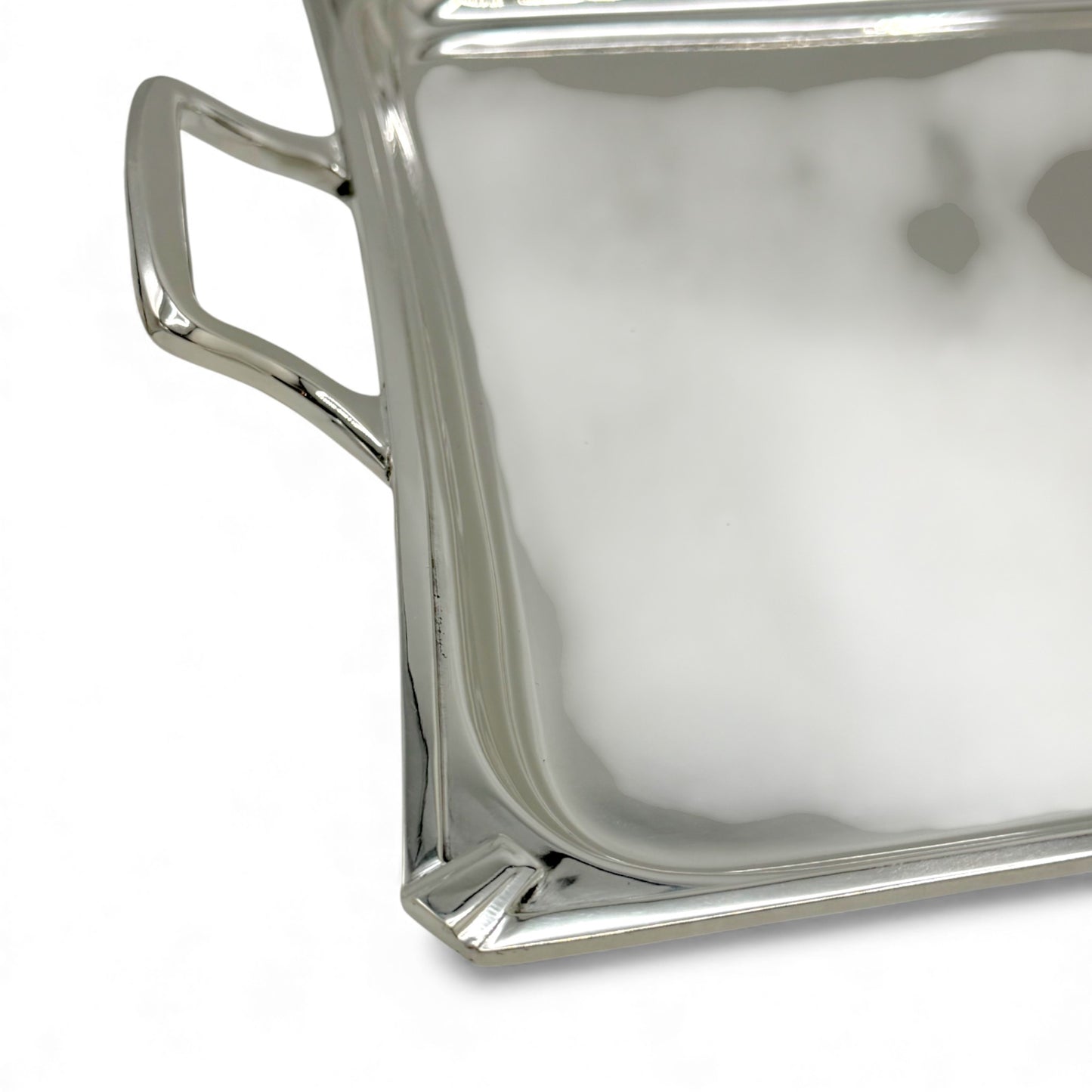 Rectangular Silver Plate Tray, 1930s