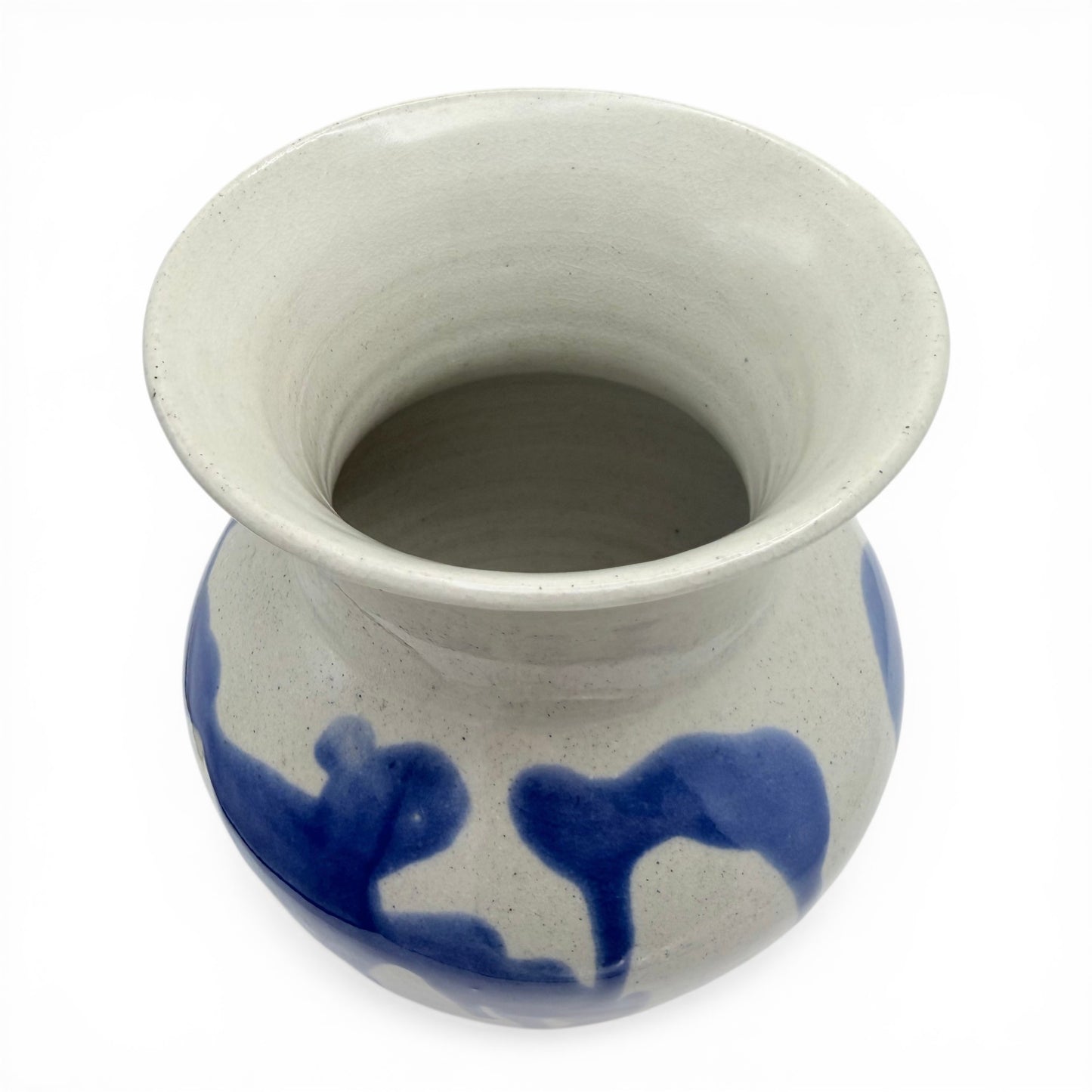 Drip Glazed Stoneware Vase