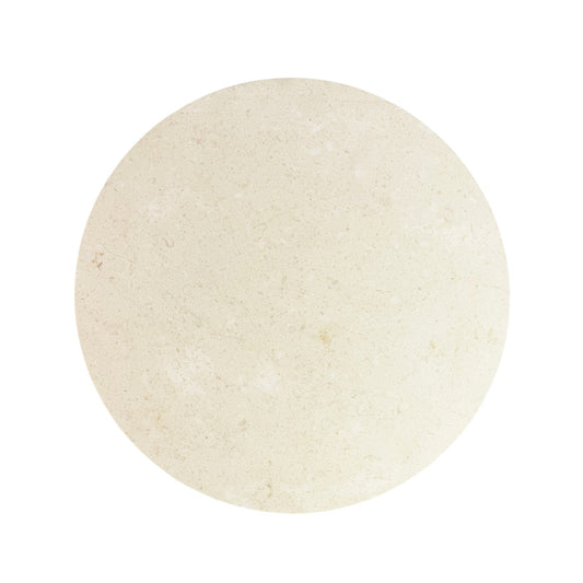 Iron Tripod Table with Creme Marble Top