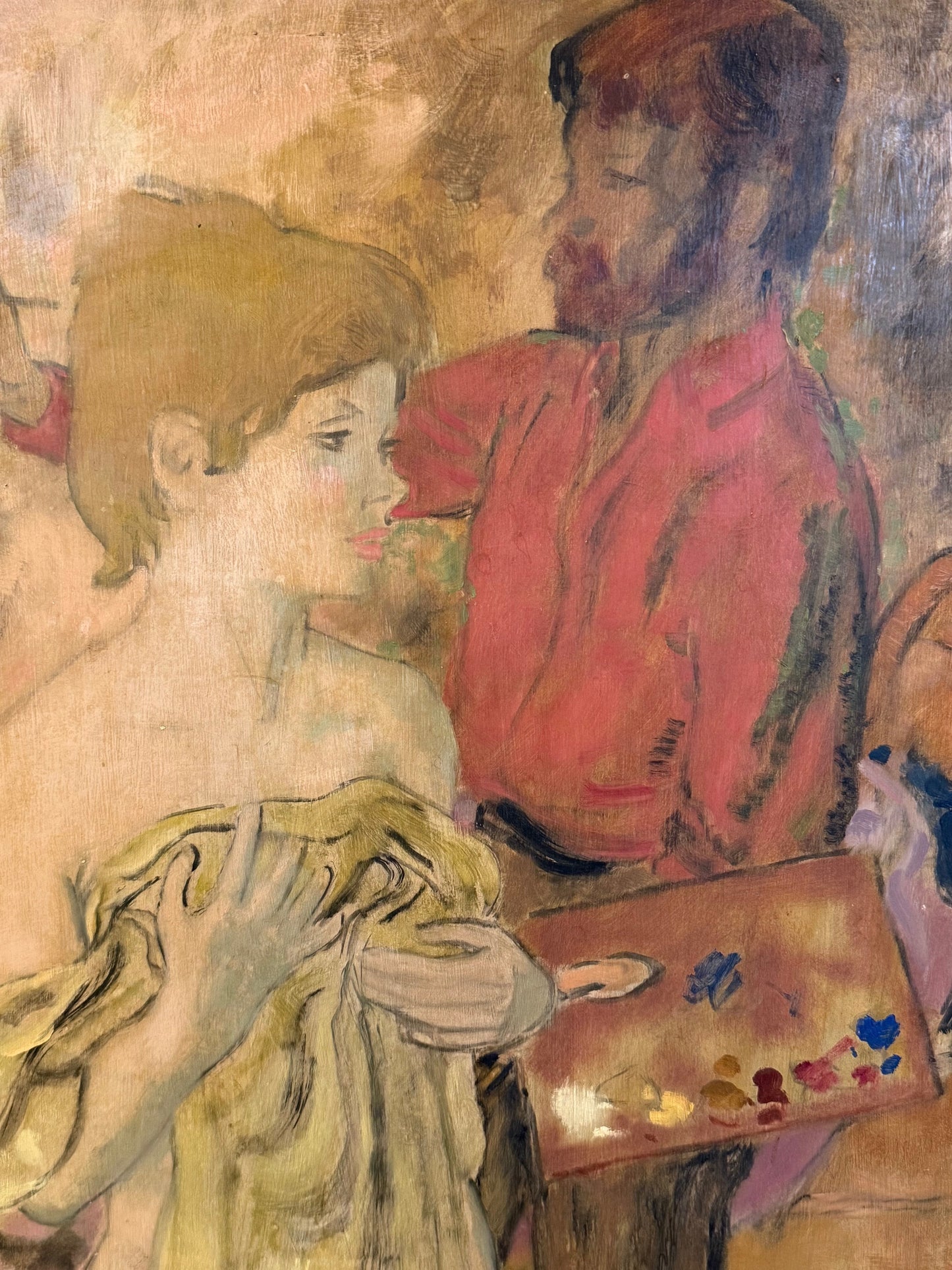 Oil Painting of Female Study by Albert Dupin