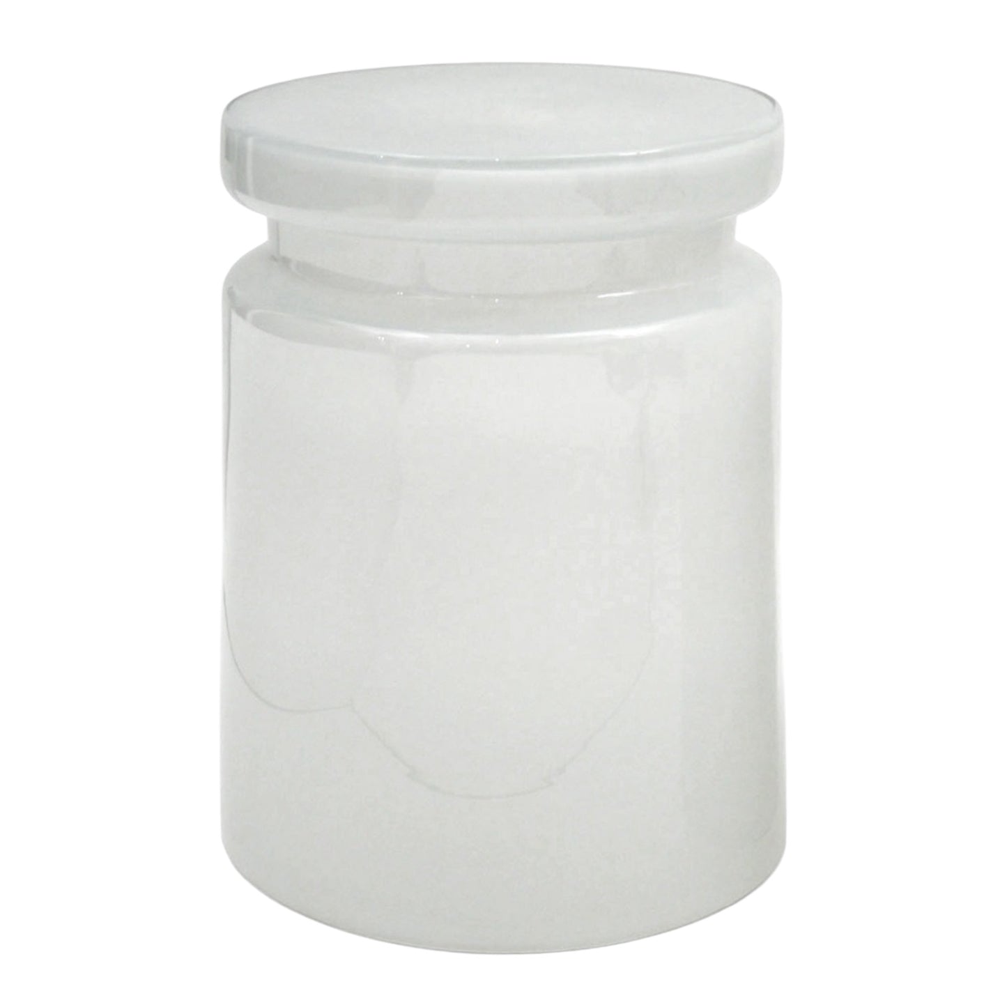 White Frosted Molded Glass Seat