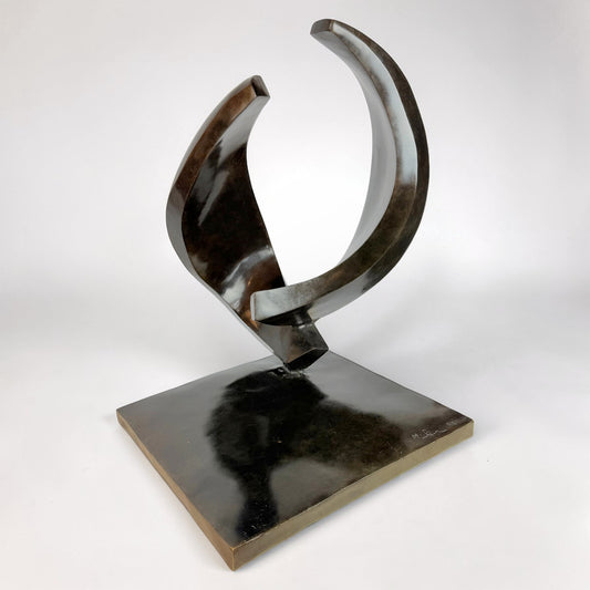 Abstract Bronze Sculpture by Hedva Ser