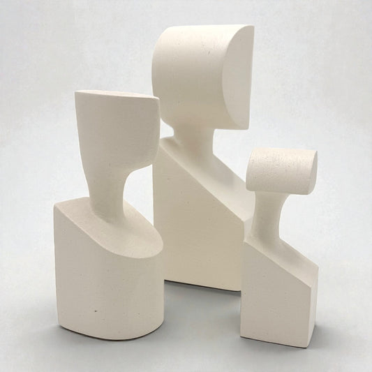 “The Muses” Ceramic Sculptures - Set of Three