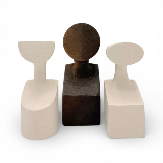 “The Muses” Ceramic Sculptures - Set of Three