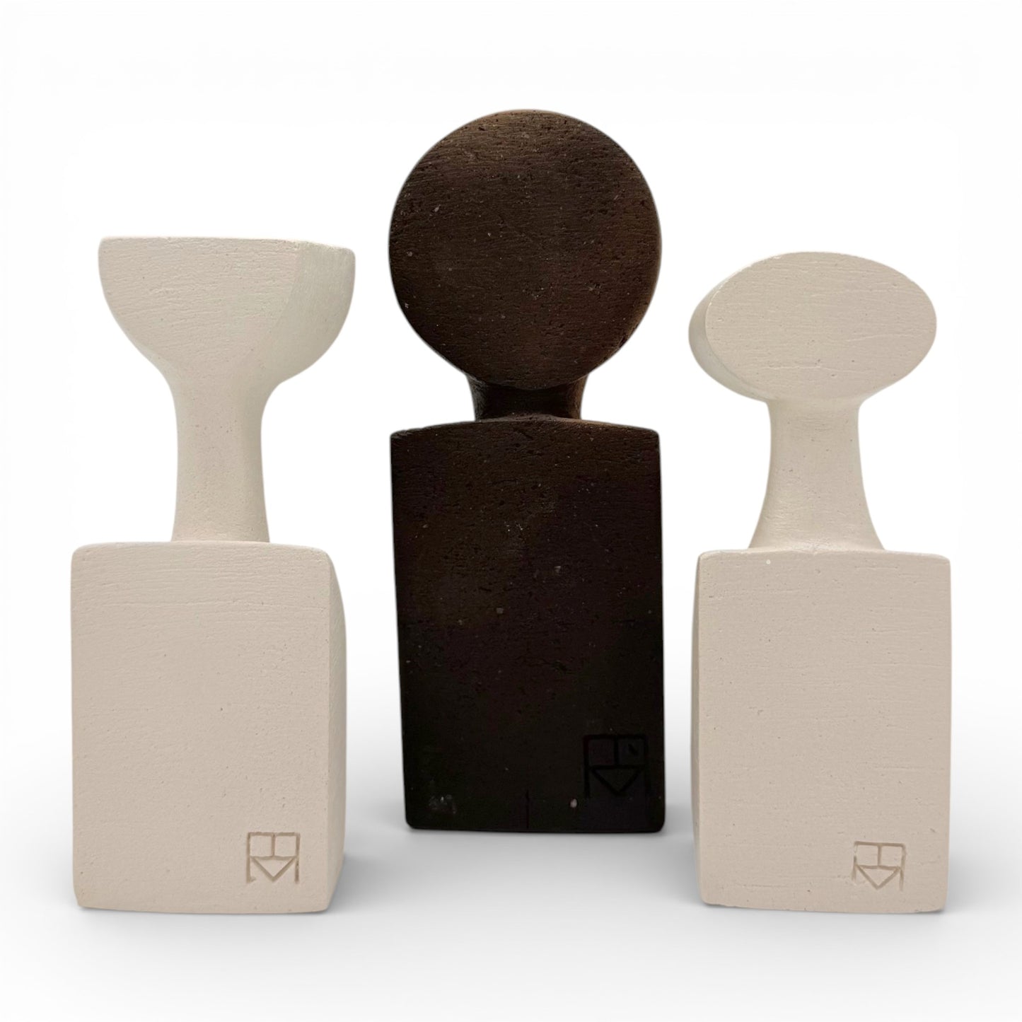 “The Muses” Ceramic Sculptures - Set of Three