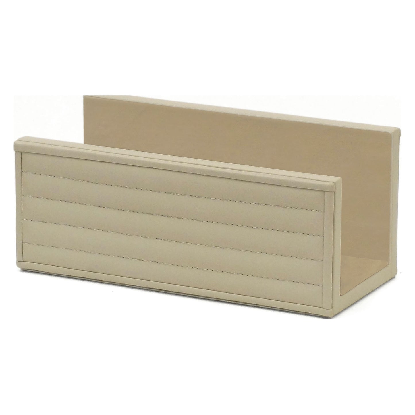 Italian Ivory Leather Envelope Holder