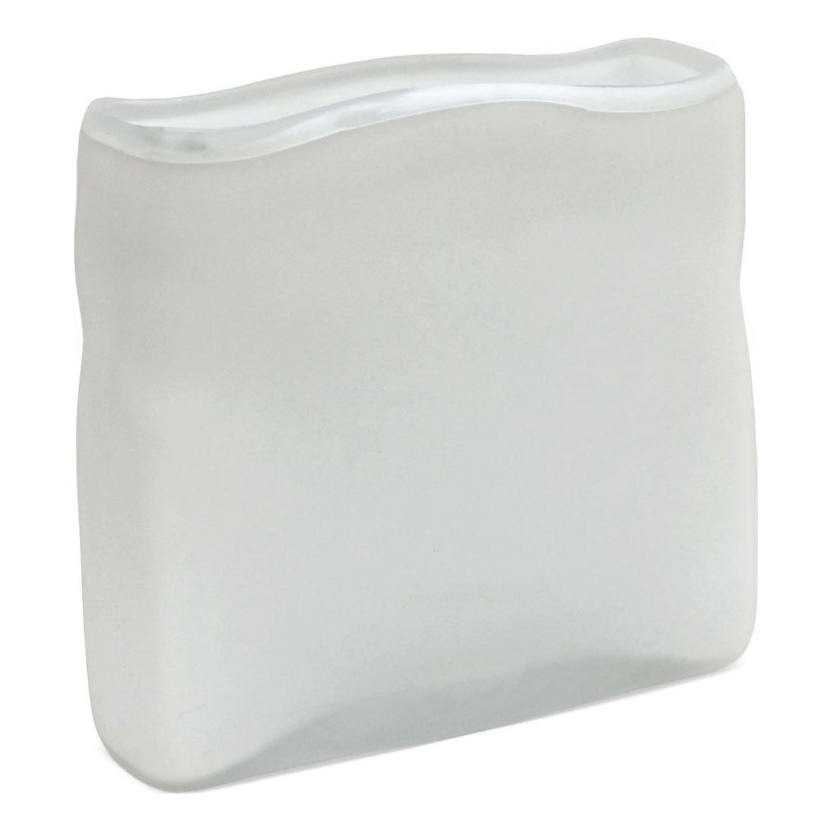 Rectangular Frosted Glass Vase