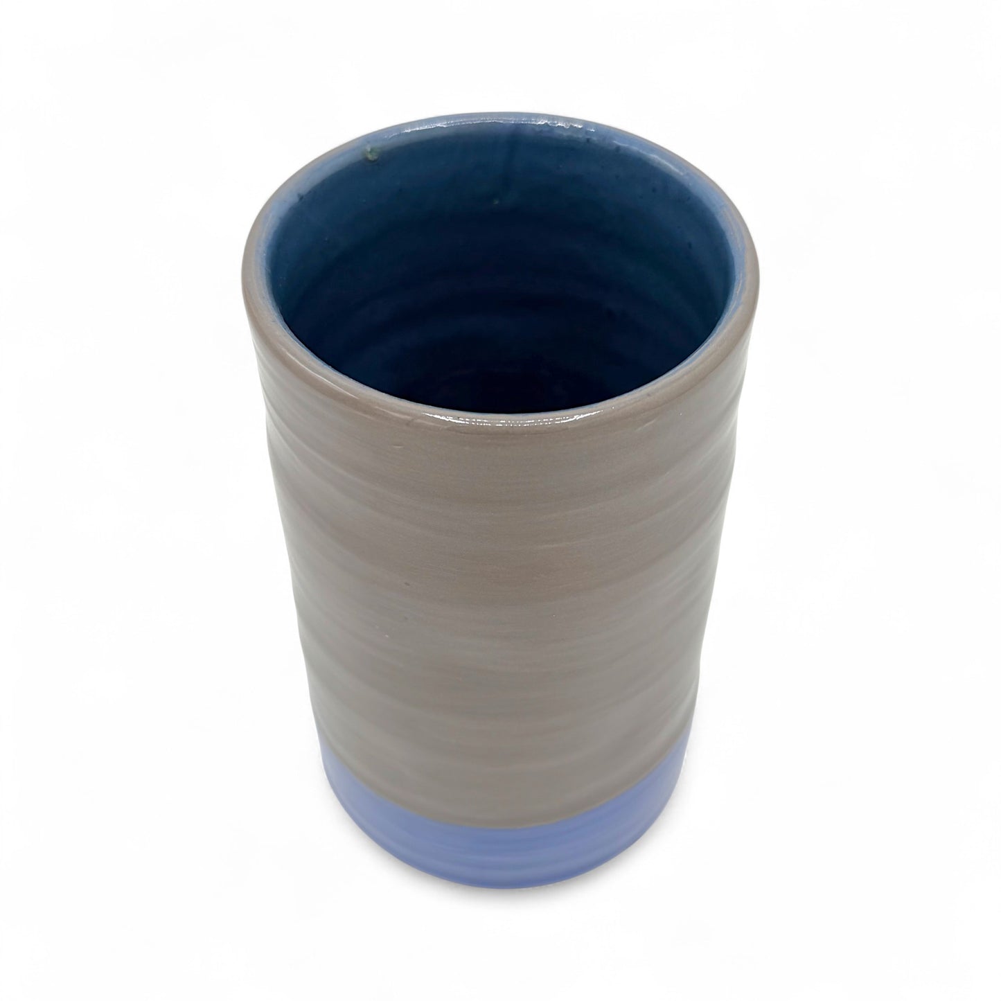 Ceramic Cylinder Colorblock Vase