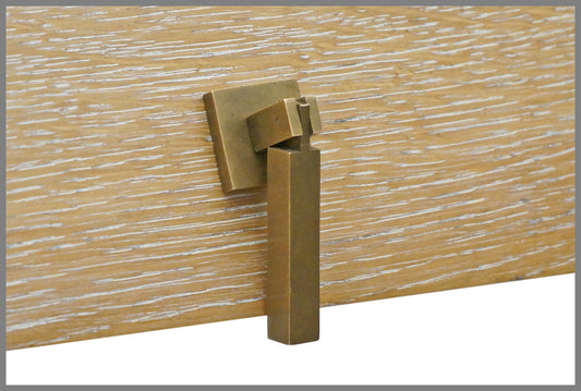 French Cerused Oak Console Table