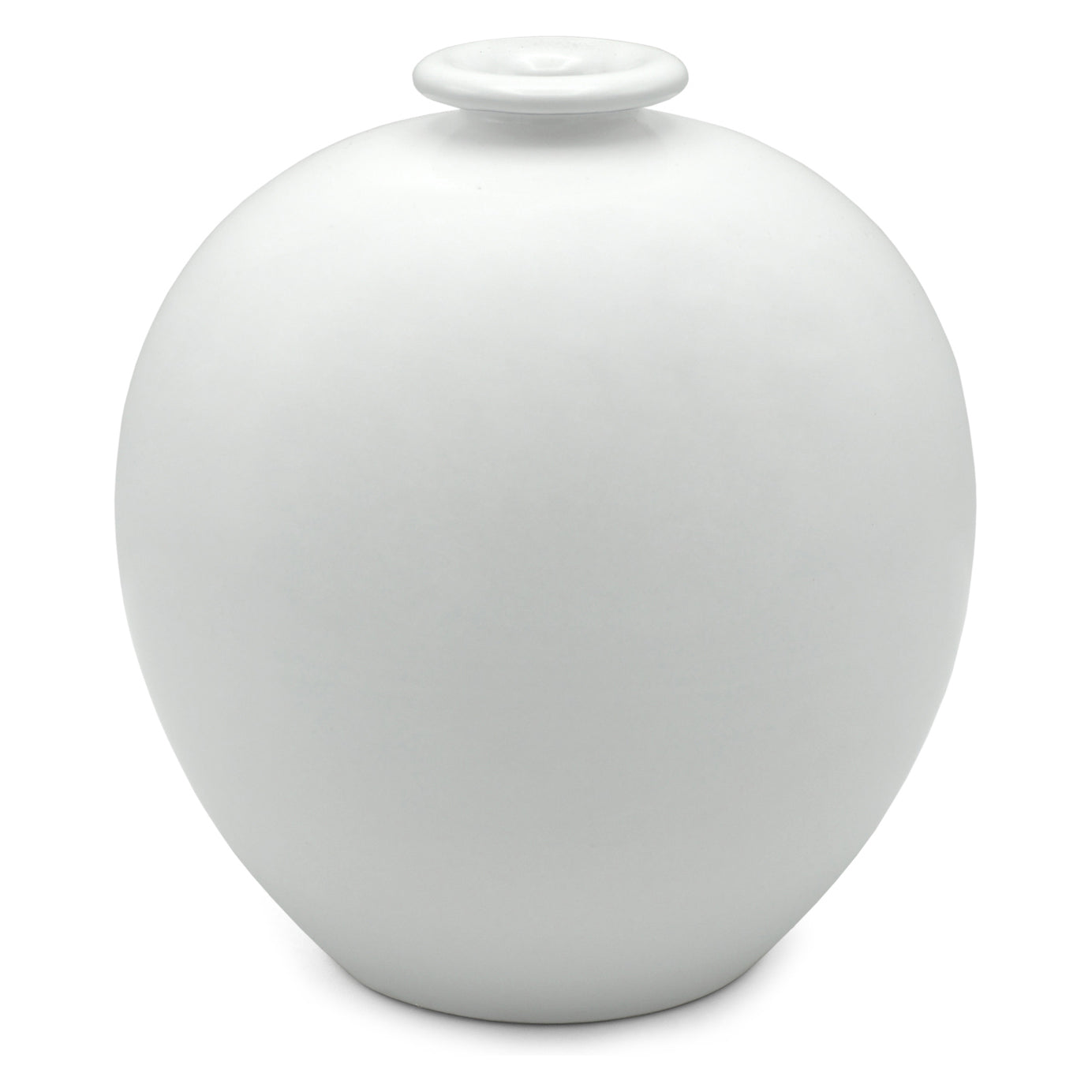 White Glazed Ceramic Vase