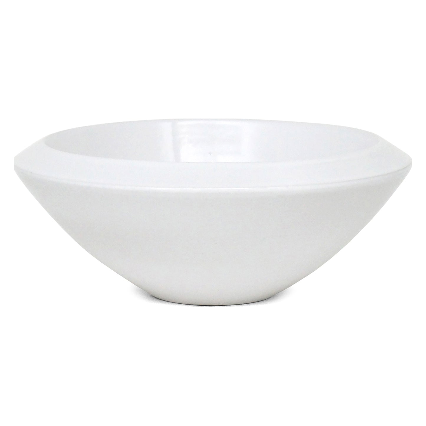 White Ceramic Bowl with Wide Rim