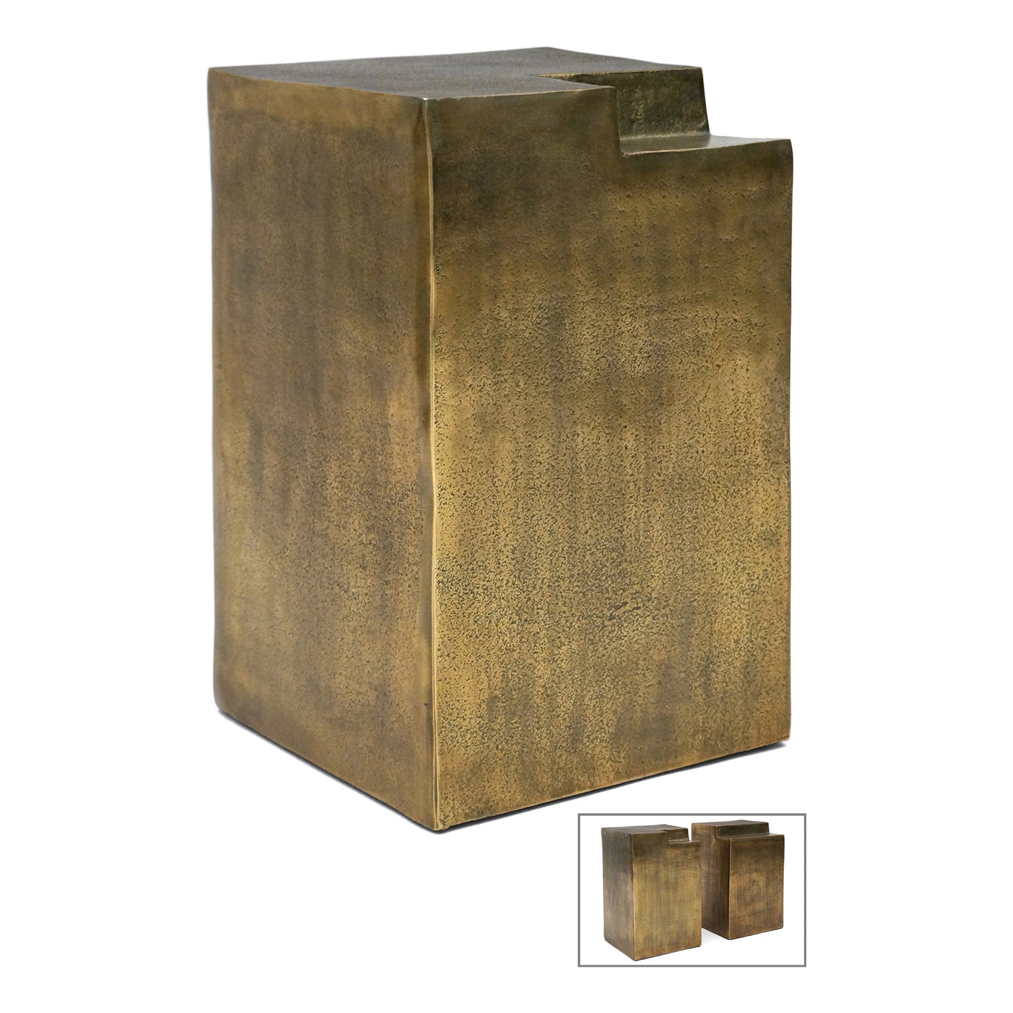 Bronze Finished Metal Side Table