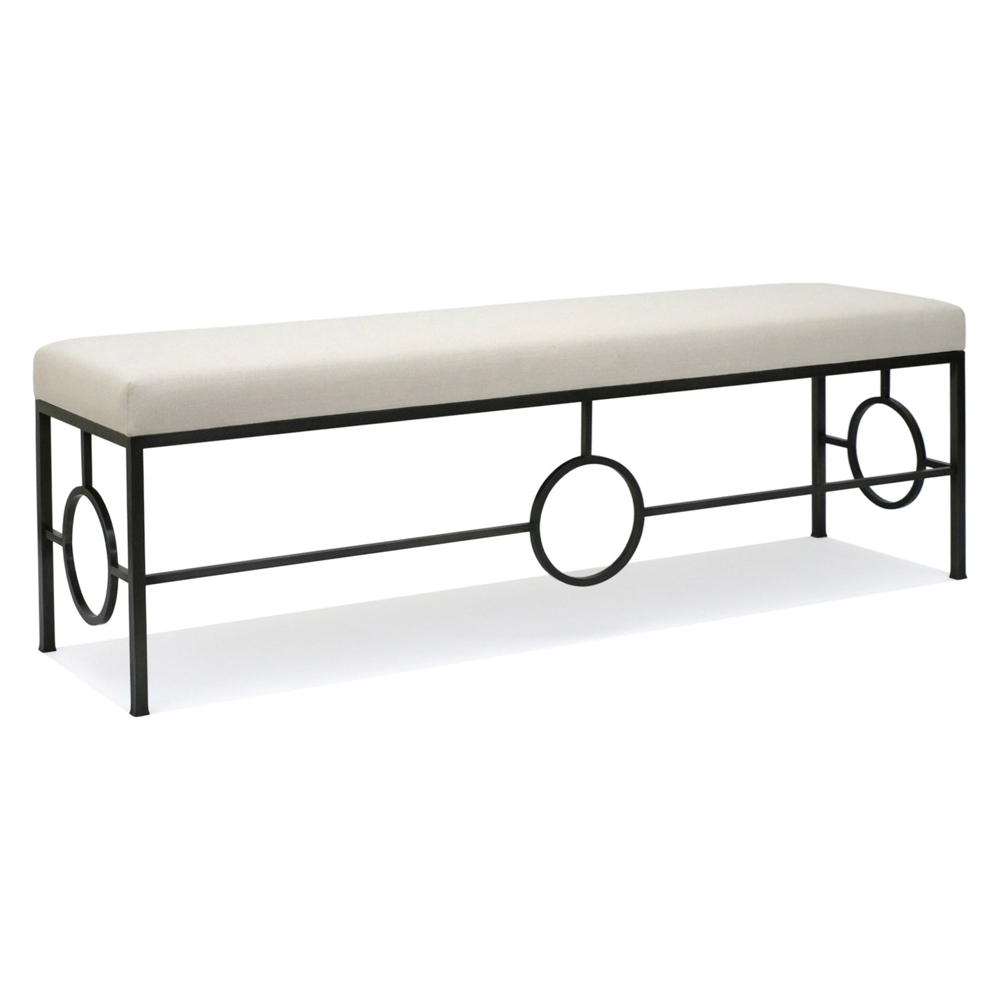 Iron Bench with Ring Details