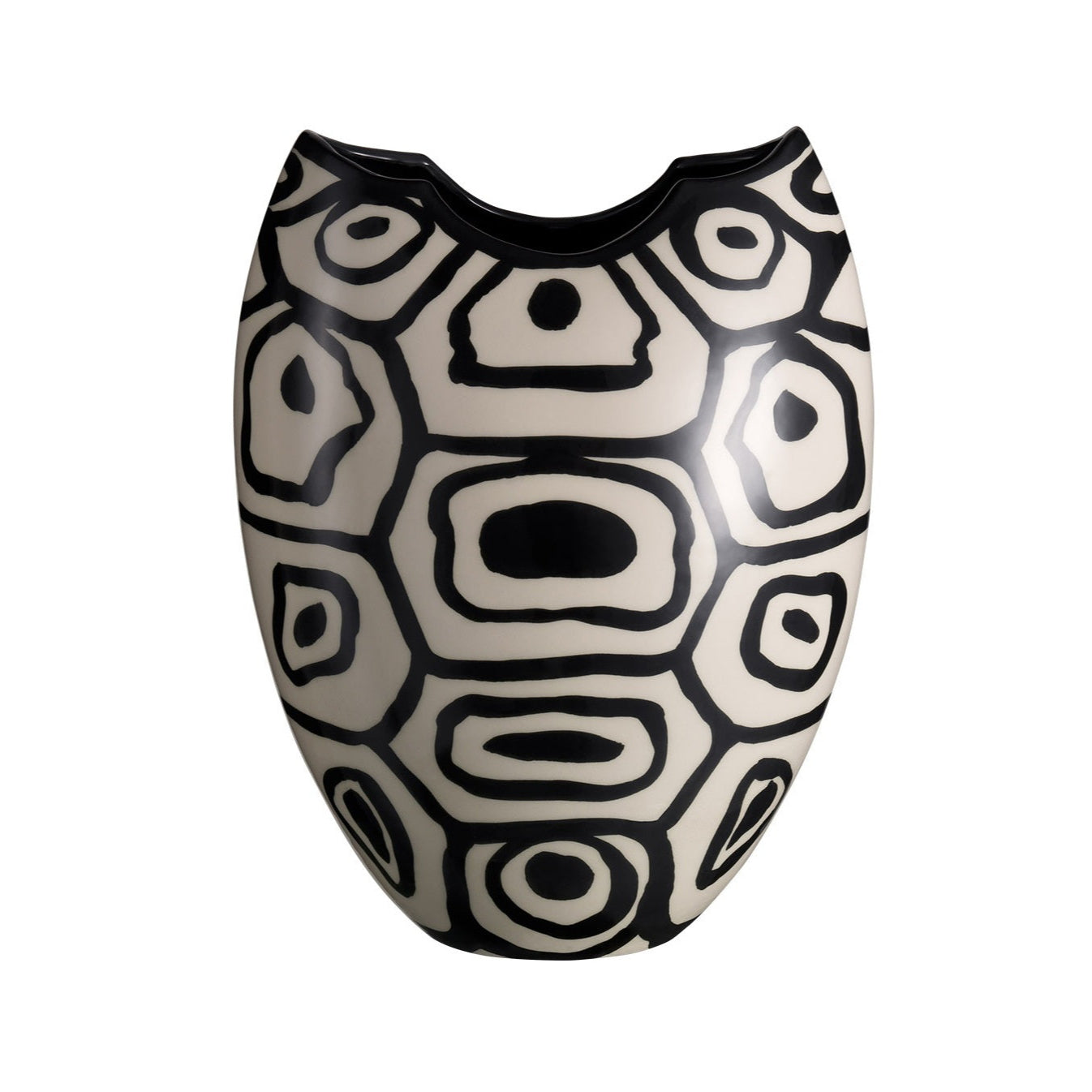 Porcelain Black and White Vase
