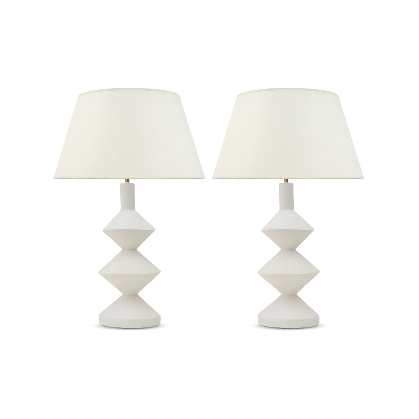 Pair of Plaster Lamps