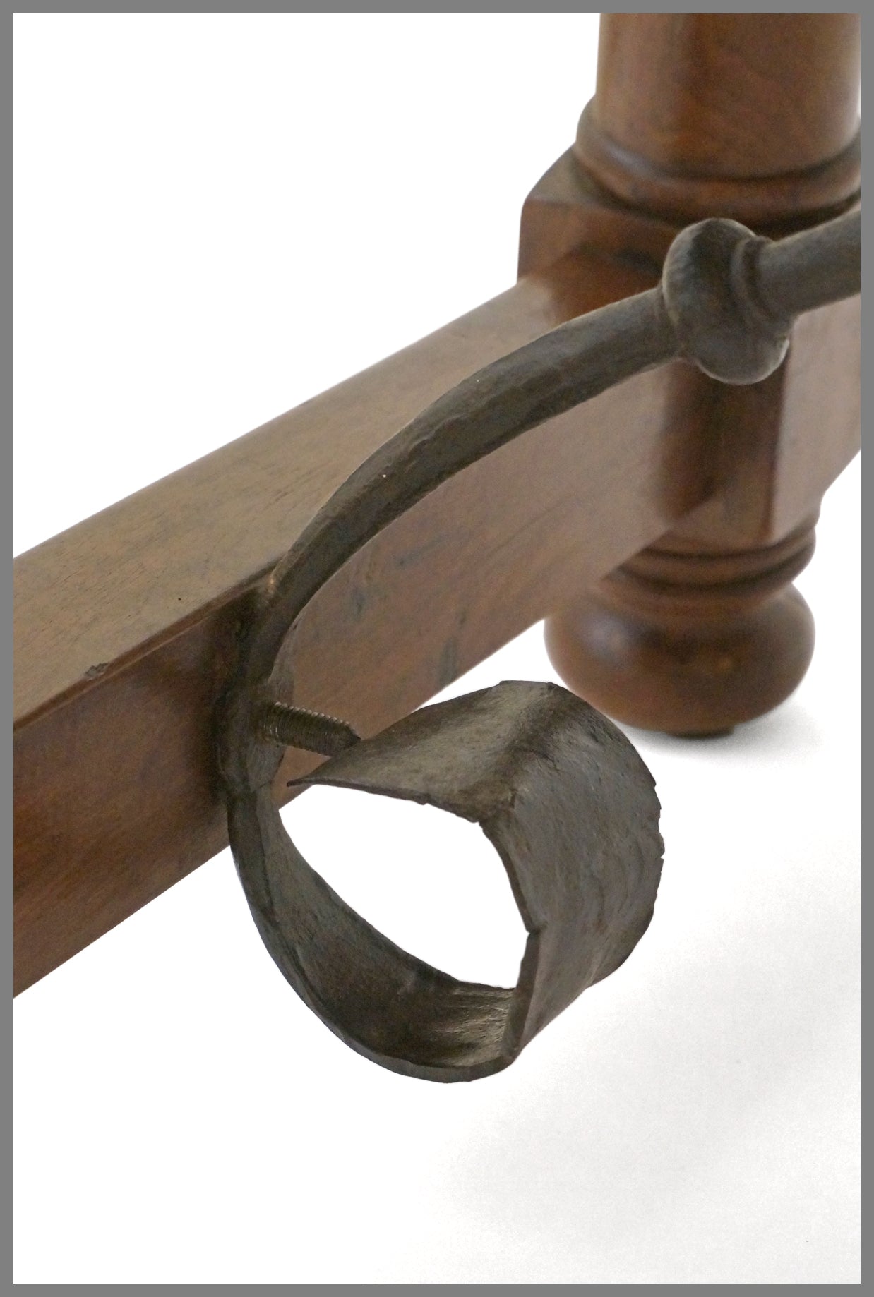 Spanish Walnut and Iron Table