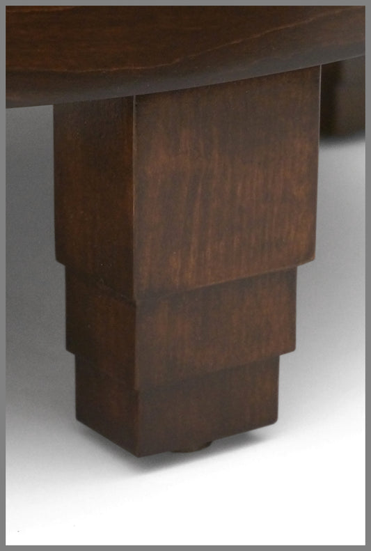 Pair of Circular Art Deco Style Upholstered Stools