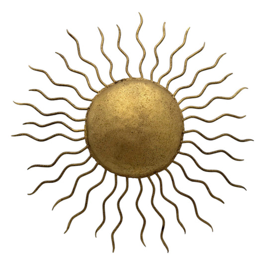 Petite Gilt Iron Sunburst Light