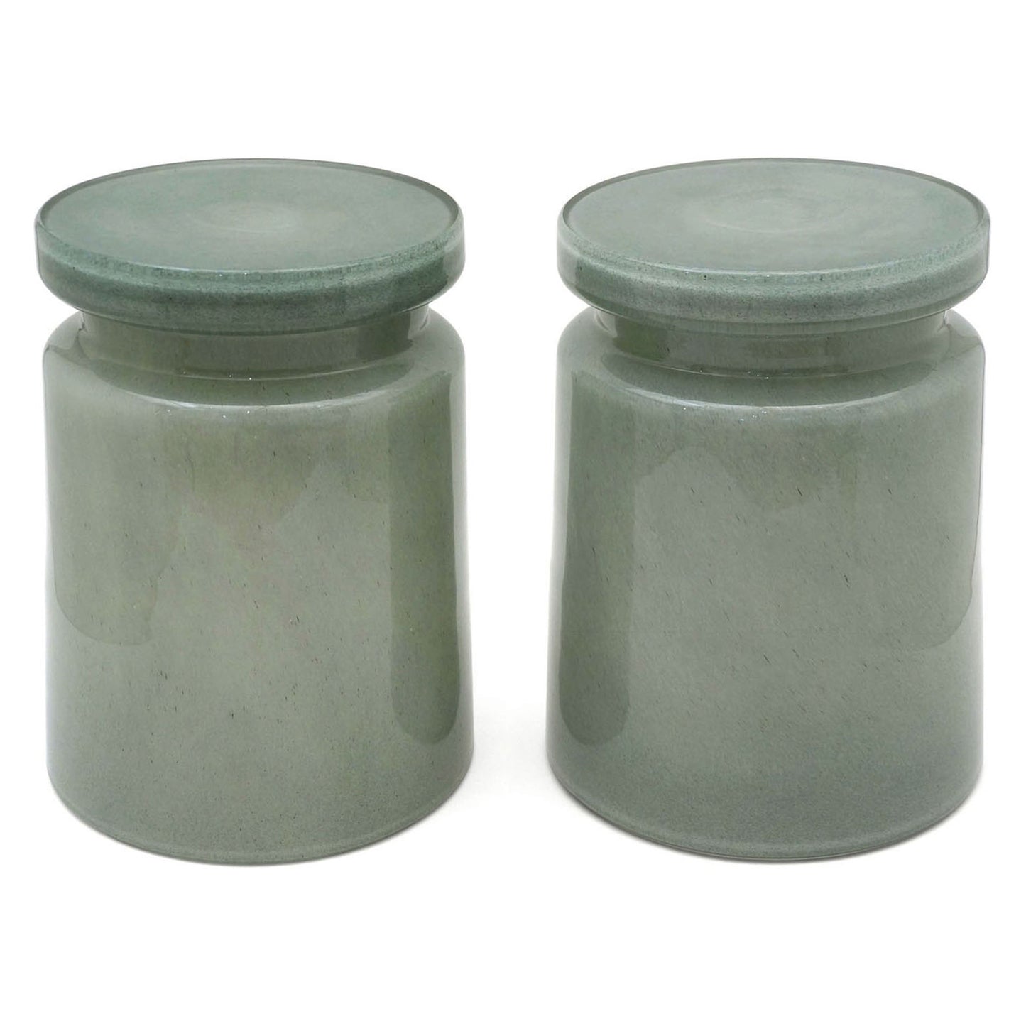 Gray Molded Glass Seats