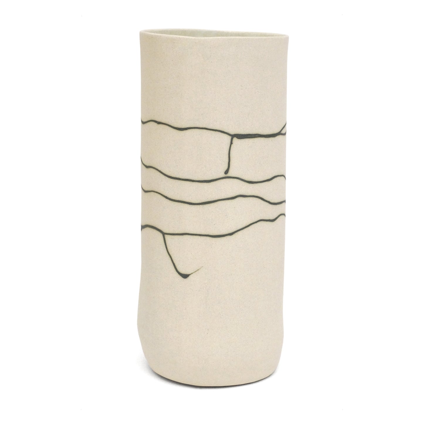 Tall Stoneware Vase