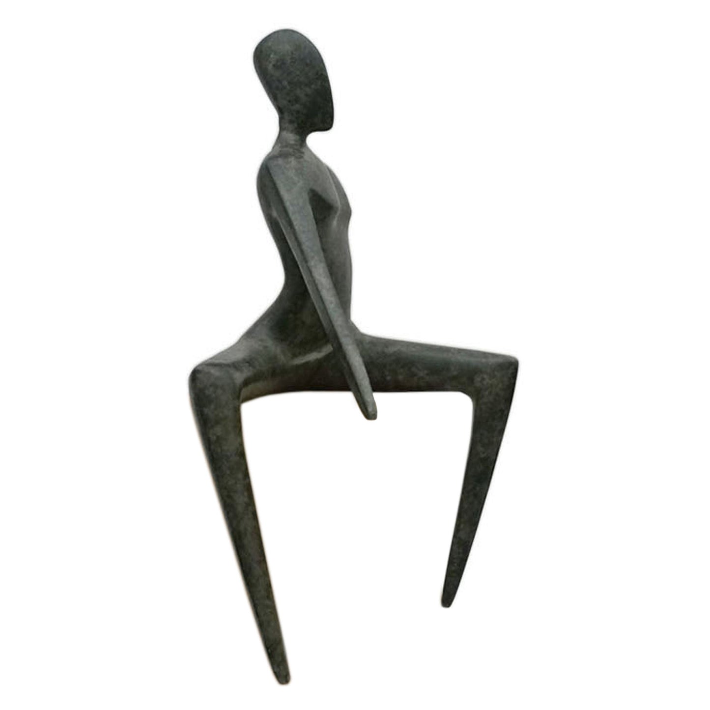 Bronze Seated Figural Sculpture
