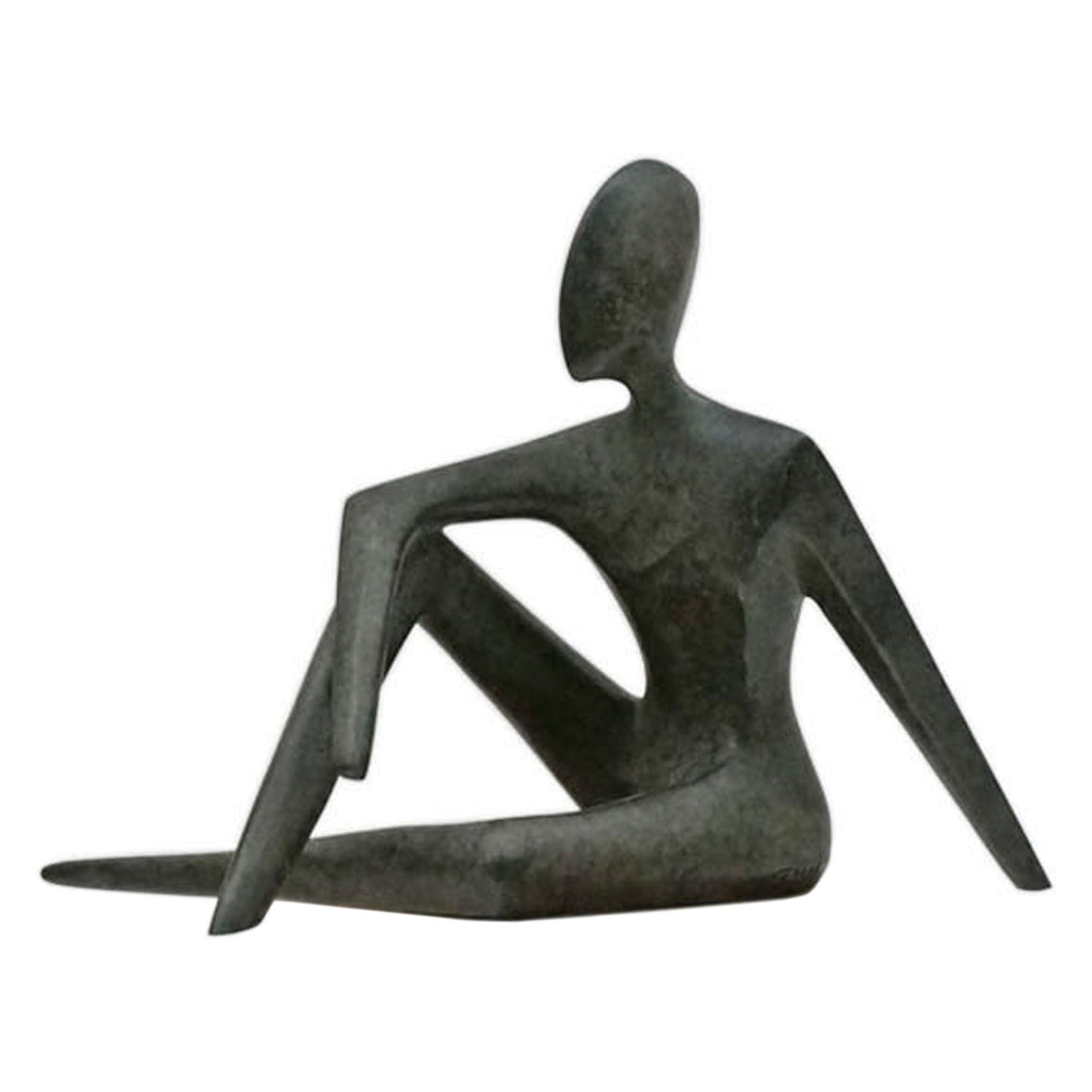 Bronze Seated Figural Sculpture