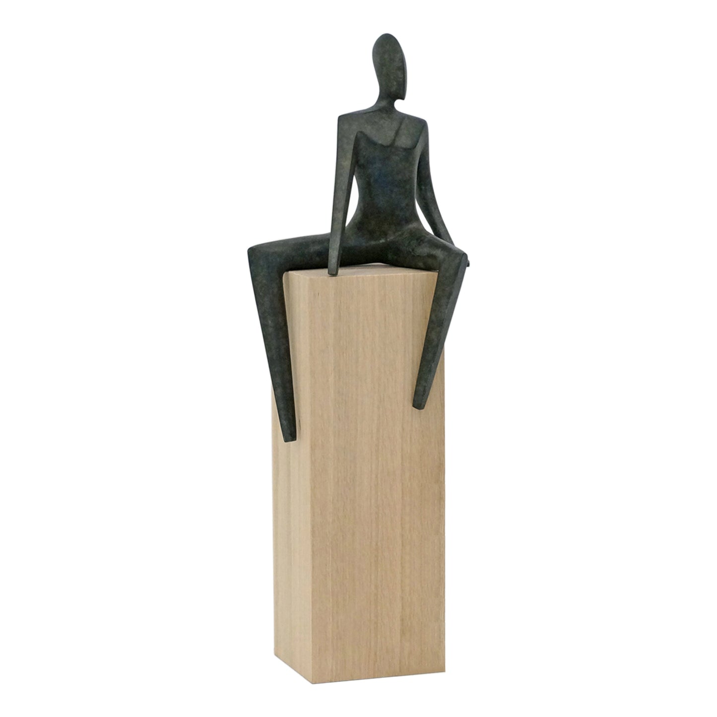 Bronze Seated Figural Sculpture