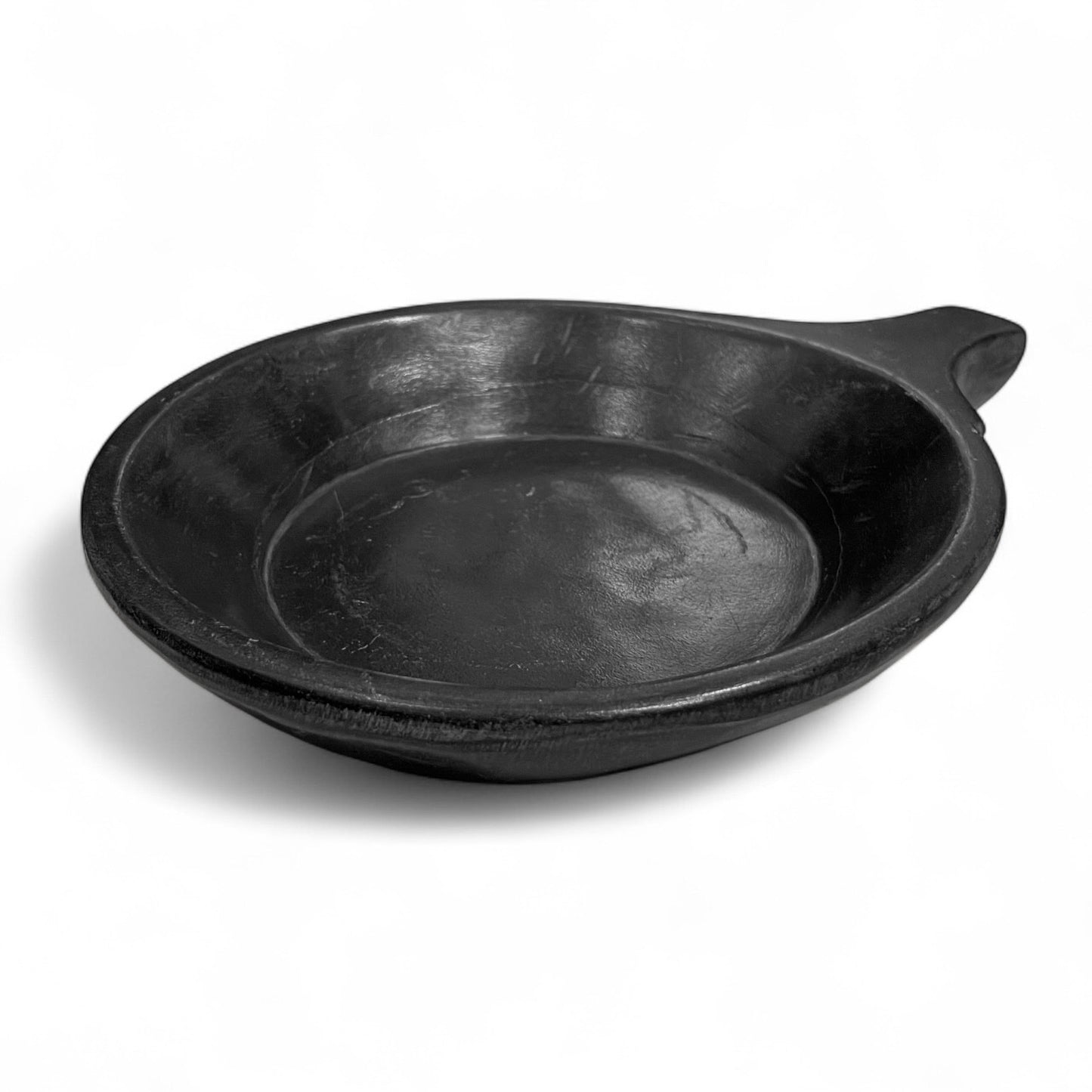 Black Marble Bowl with Handle