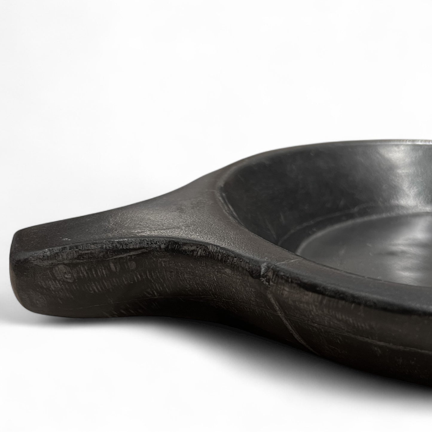 Black Marble Bowl with Handle