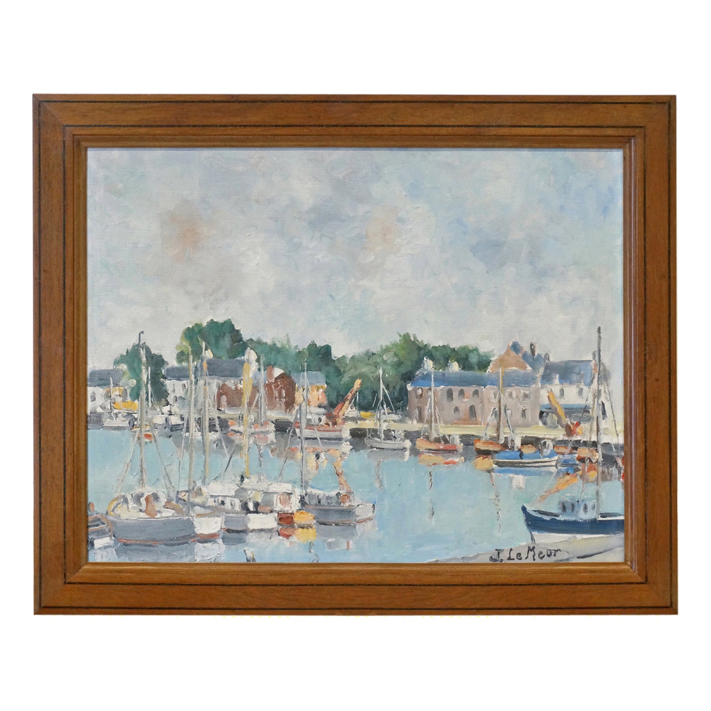 Oil Painting of French Harbor