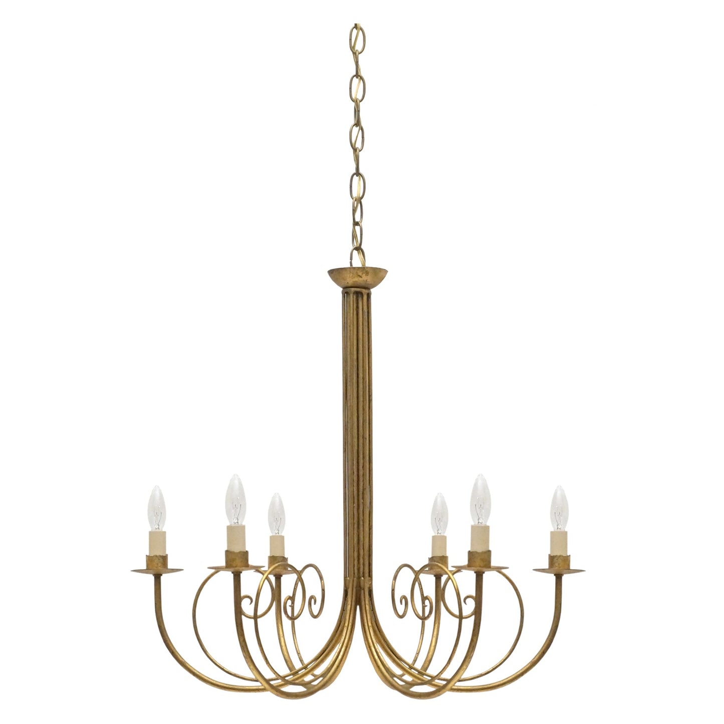 Gilt Iron Chandelier