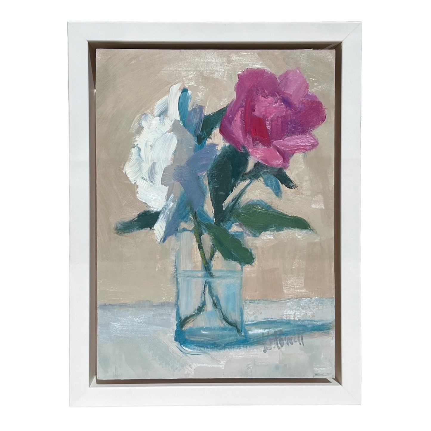 Floral Oil Painting by Lesley Powell