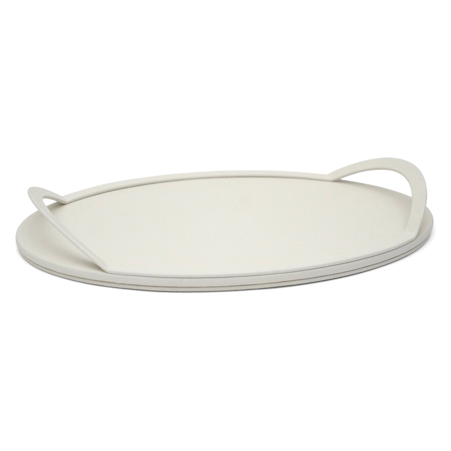 Oval Leather Tray