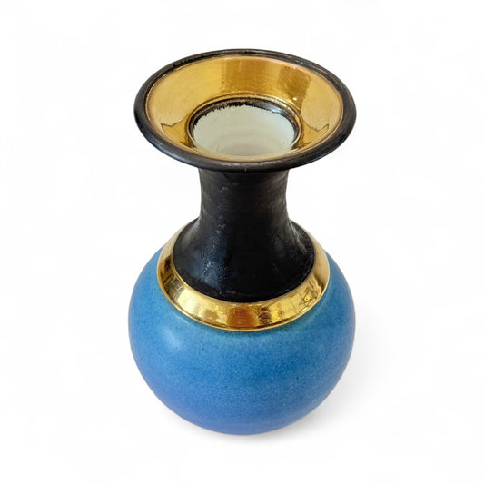 Blue & Gold Porcelain Vase