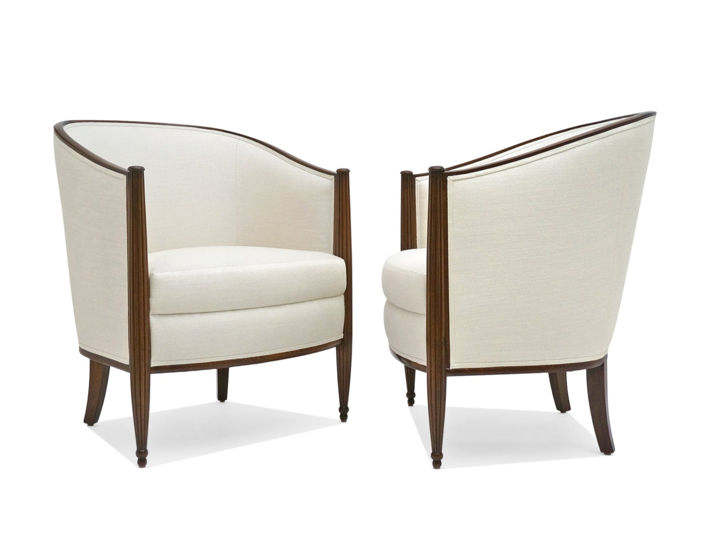 Pair of Curved Back Chairs