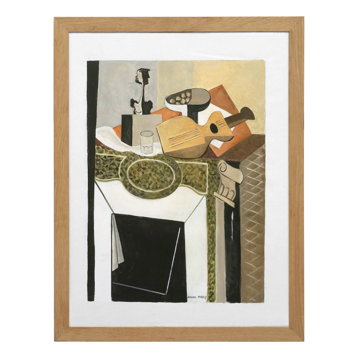 Cubist Gouache Painting
