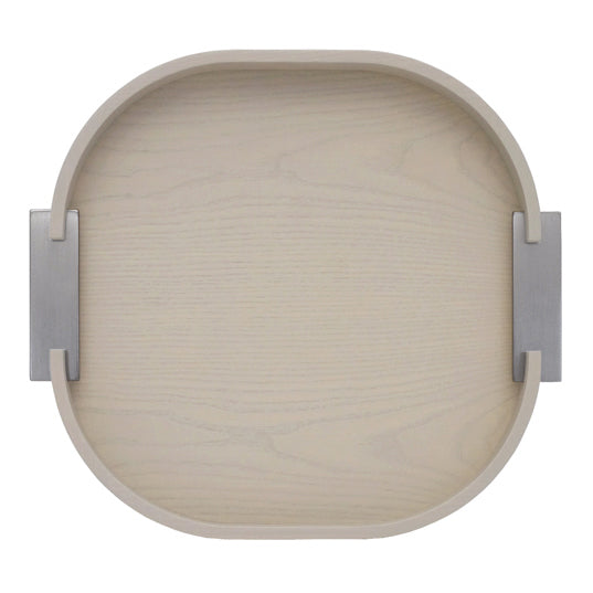 Ashwood Tray with Steel Handles