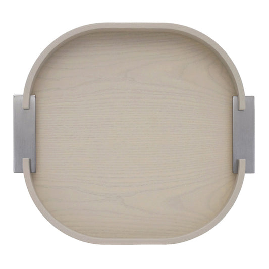 Ashwood Tray with Steel Handles