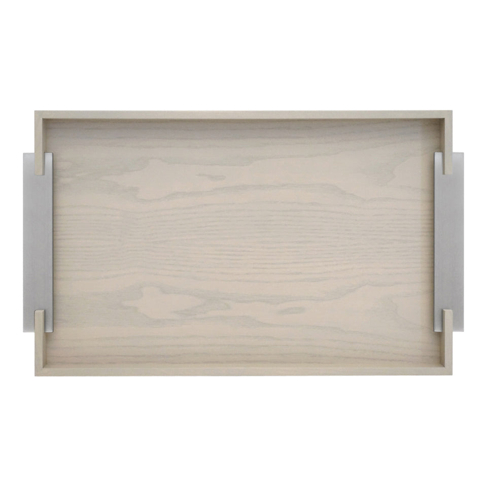 Ashwood Tray with Steel Handles