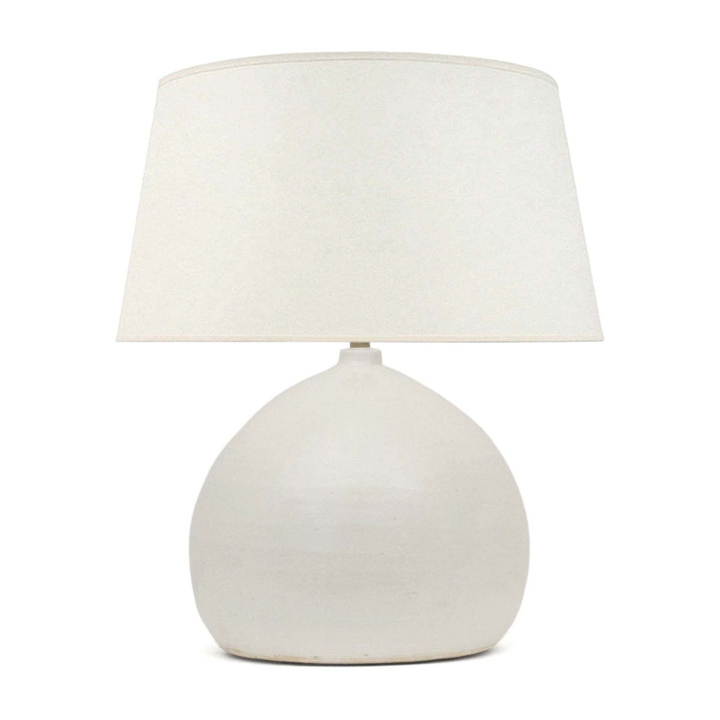 White Stoneware Table Lamp