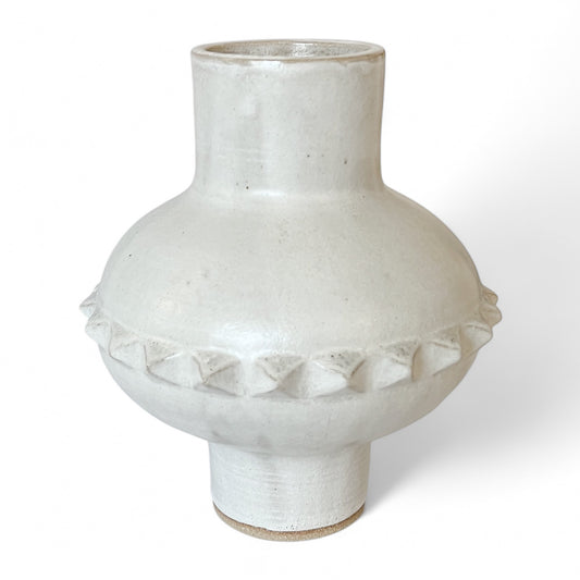 Studded Stoneware Vase