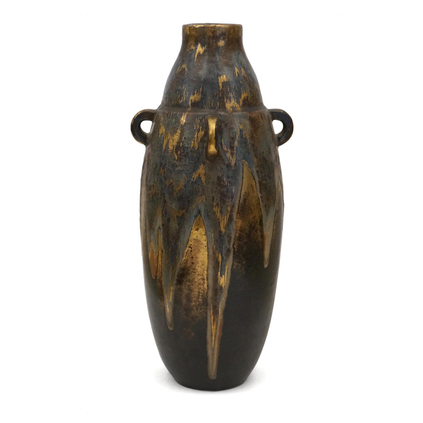 Drip Glazed Stoneware Vase
