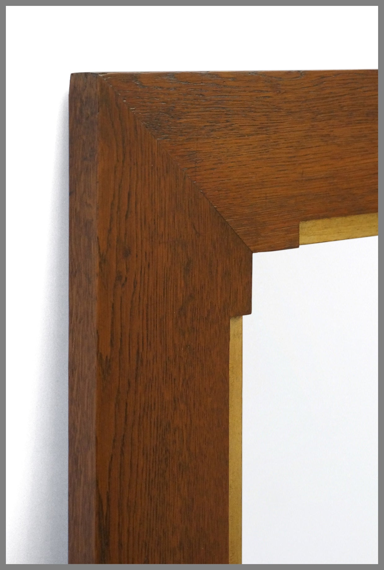 Oak and Gilt Mirror