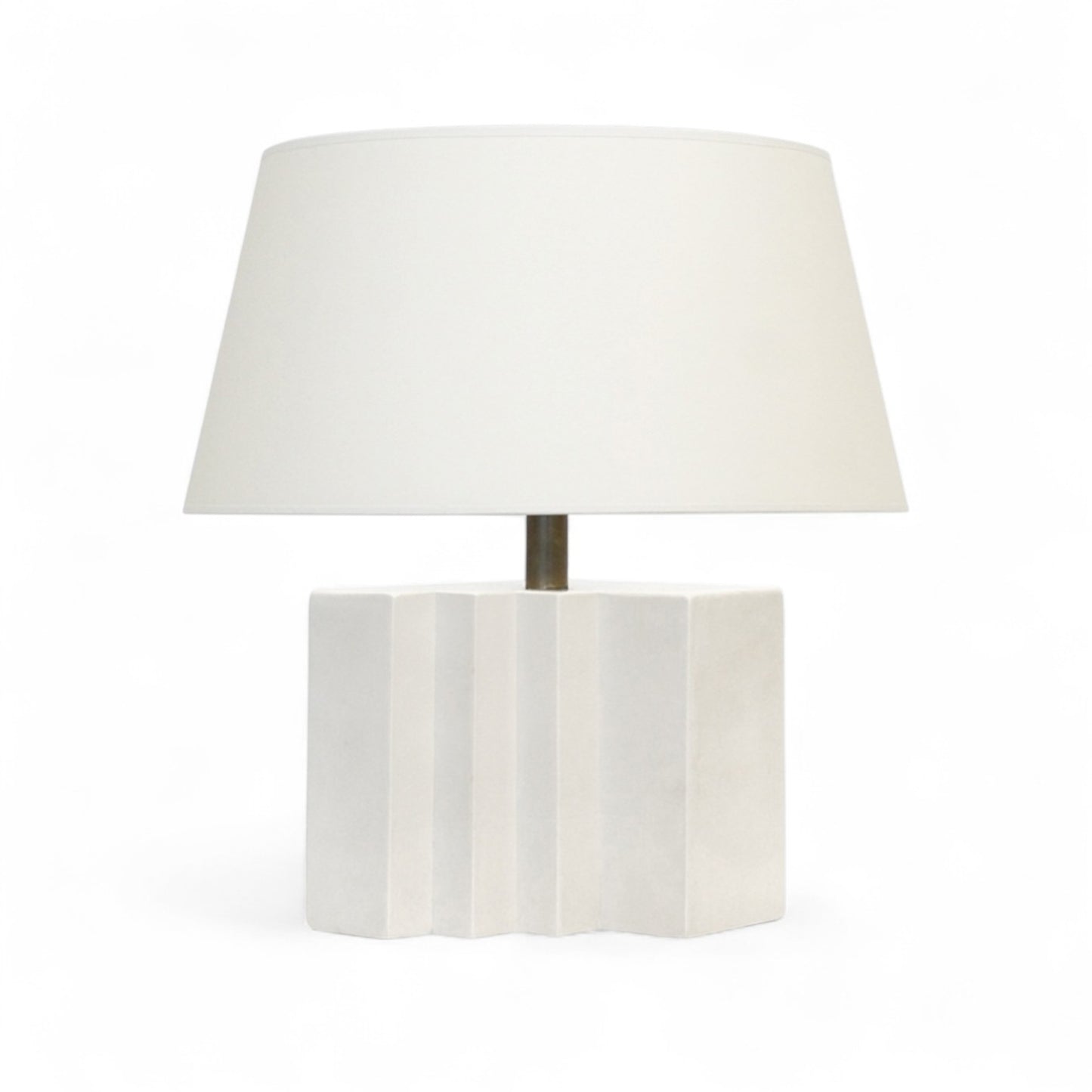 Stepped White Ceramic Lamp