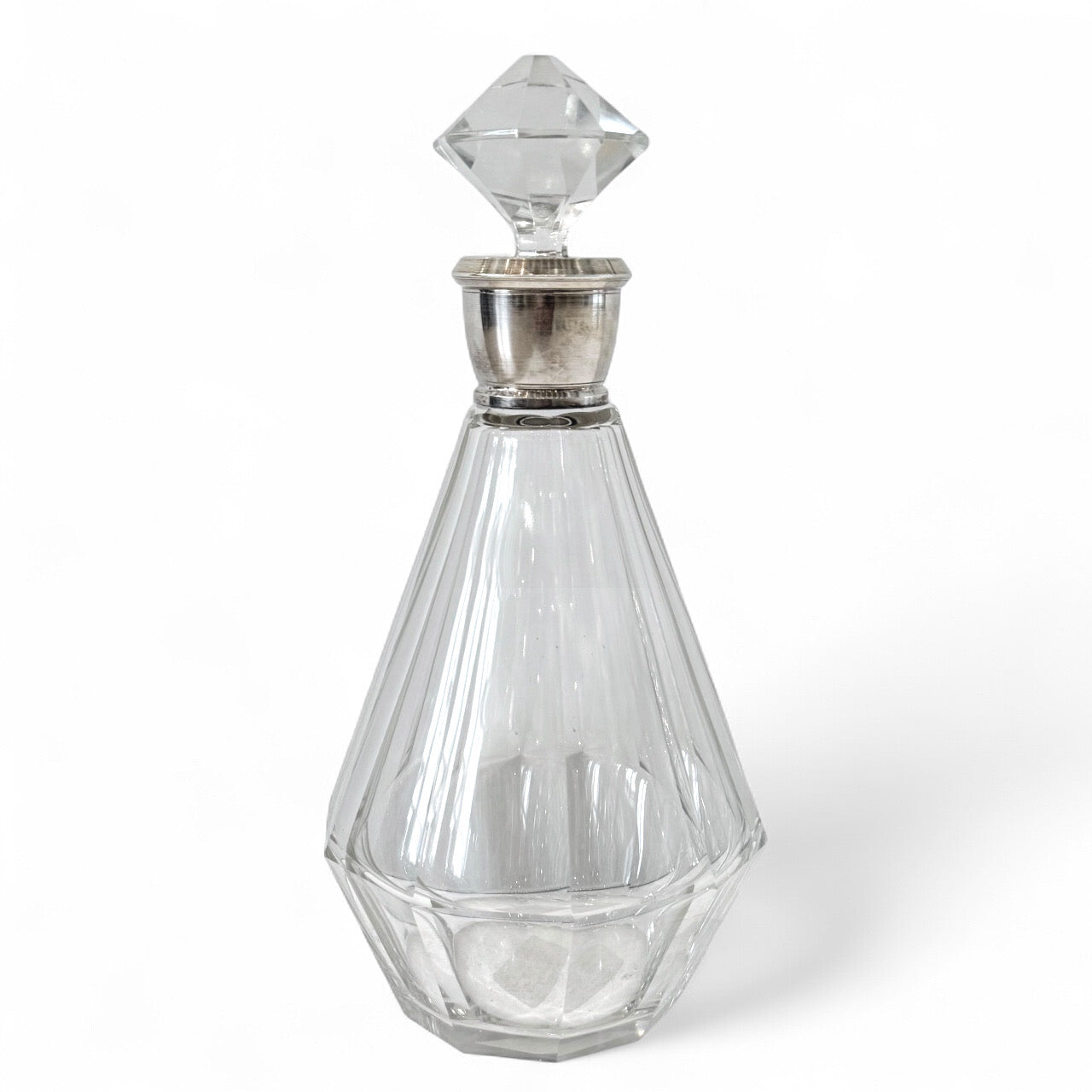 French Crystal and Sterling Decanter