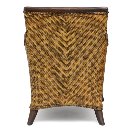 Vintage Woven Rattan Armchairs