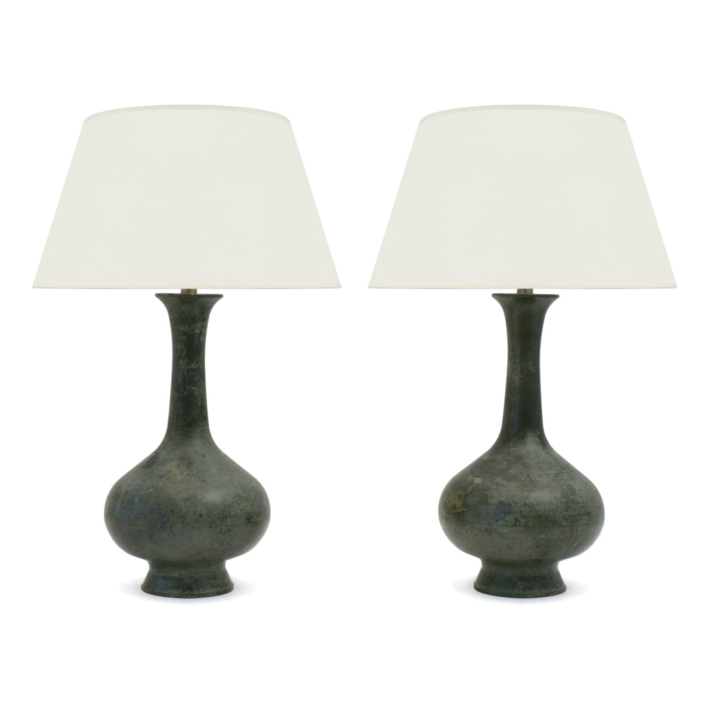 Pair of Bronze Table Lamps