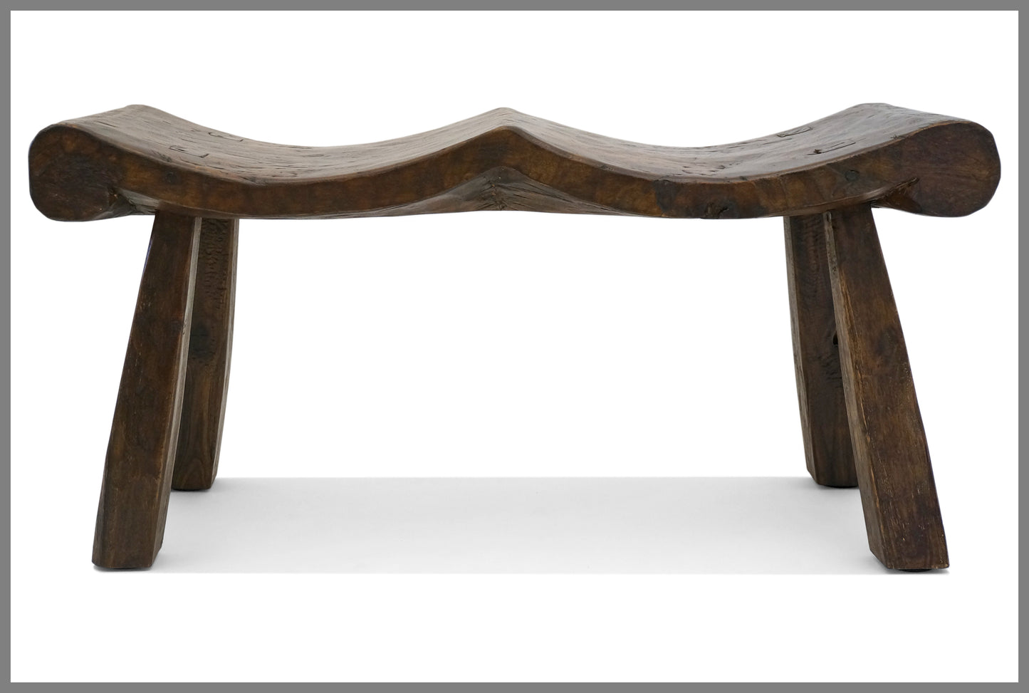 Hand Carved Suar Wood Bench