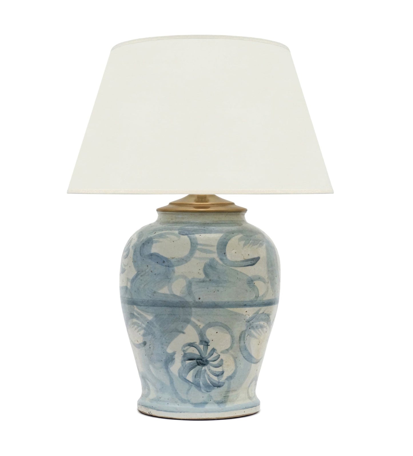 Large Blue Ming Style Table Lamp